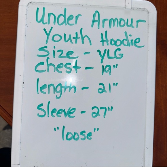 Under Armour Youth Freedom Hoodie Blue YLG Loose Fit American Flag Logo - Picture 7 of 7